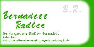 bernadett radler business card